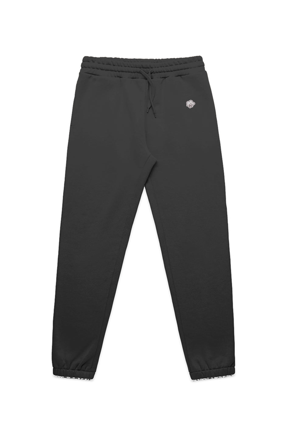 MENS STENCIL TRACK PANTS Silver & Black