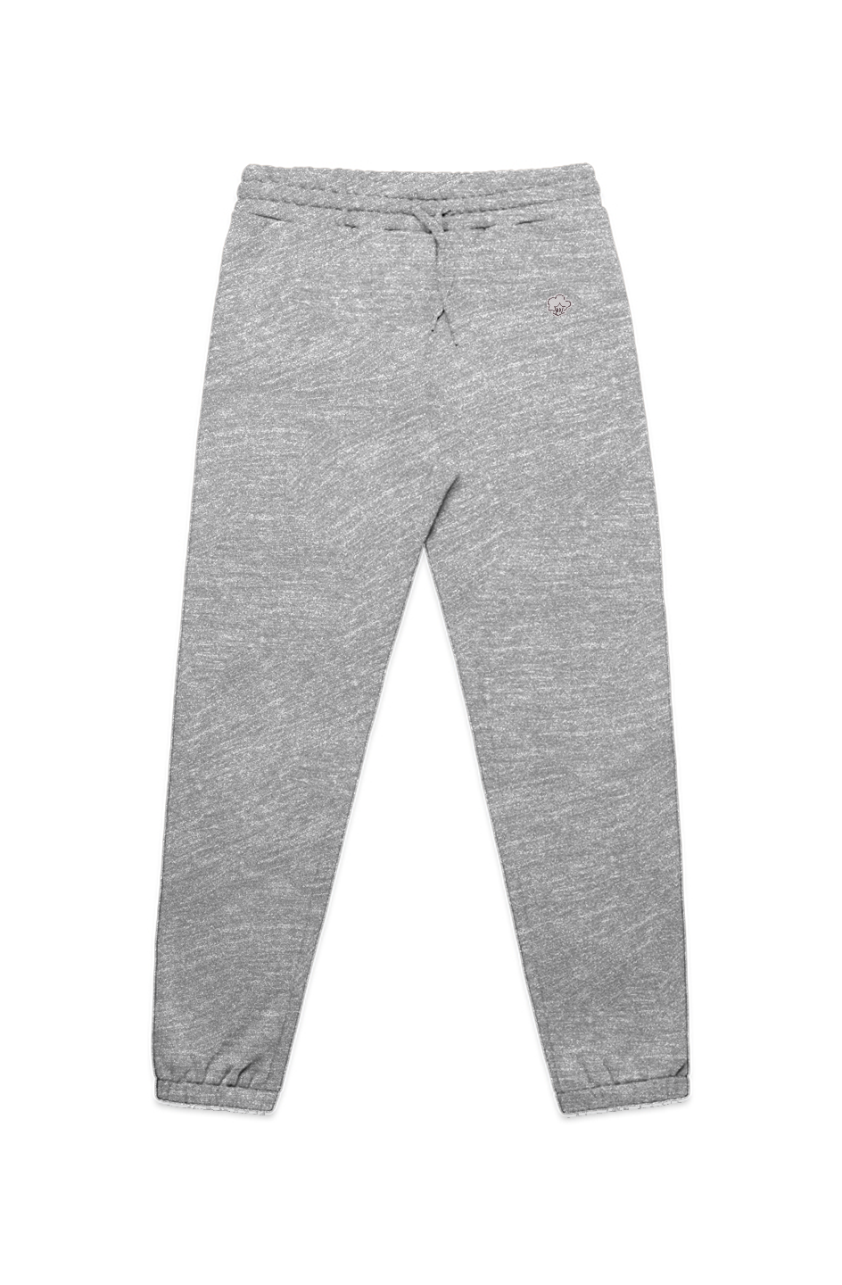 MENS STENCIL TRACK PANTS Silver & Black