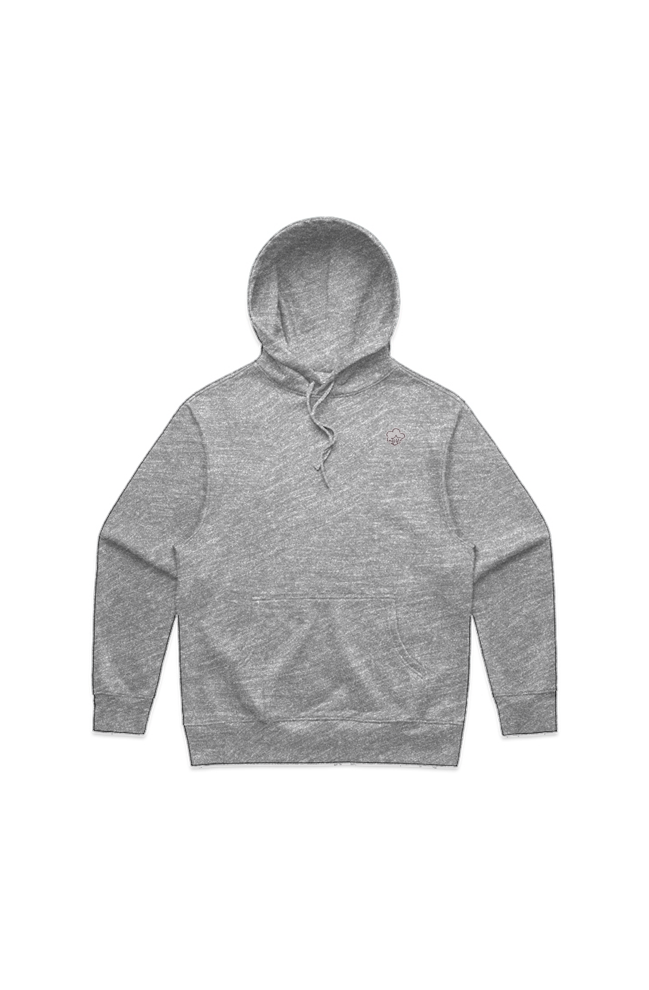 MENS HEAVY HOOD- Silver & Black