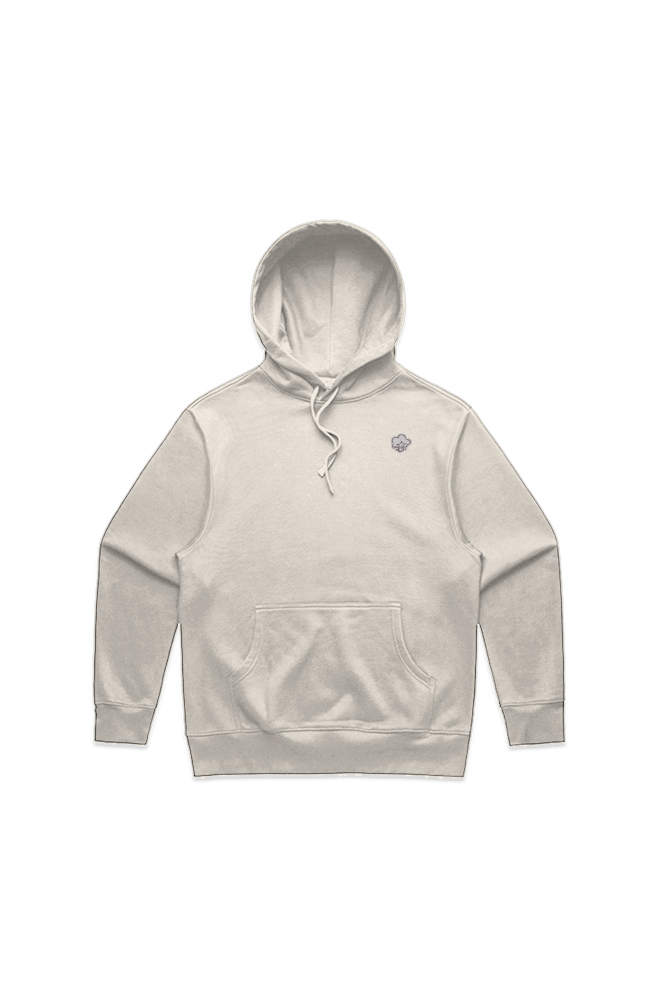 MENS HEAVY HOOD- Silver & Black
